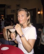 Bina in der Floridita Bar von Hemmingway.